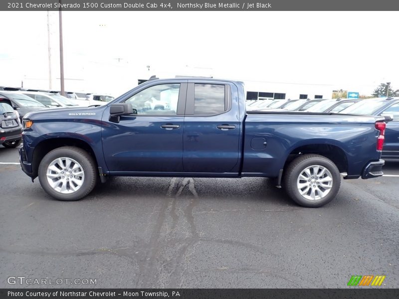  2021 Silverado 1500 Custom Double Cab 4x4 Northsky Blue Metallic
