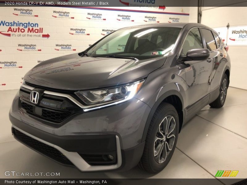 Modern Steel Metallic / Black 2020 Honda CR-V EX AWD