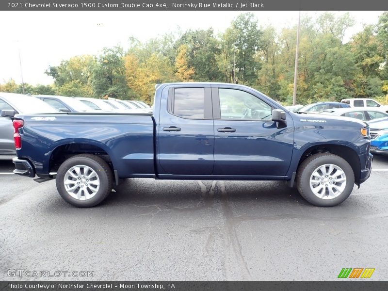  2021 Silverado 1500 Custom Double Cab 4x4 Northsky Blue Metallic
