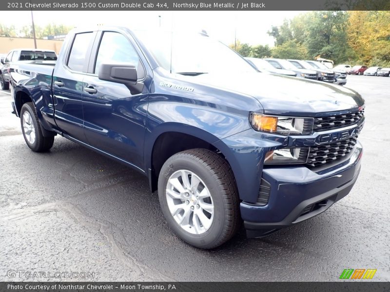  2021 Silverado 1500 Custom Double Cab 4x4 Northsky Blue Metallic