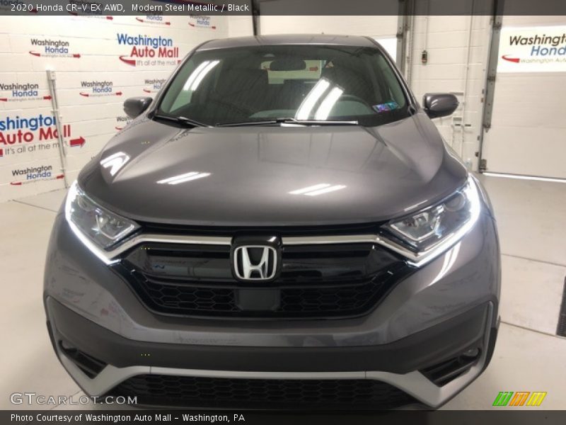 Modern Steel Metallic / Black 2020 Honda CR-V EX AWD