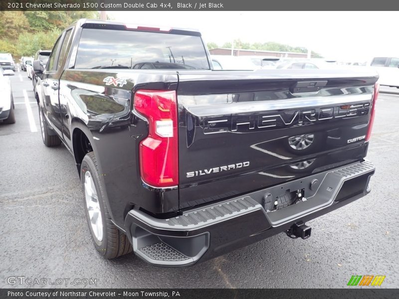 Black / Jet Black 2021 Chevrolet Silverado 1500 Custom Double Cab 4x4