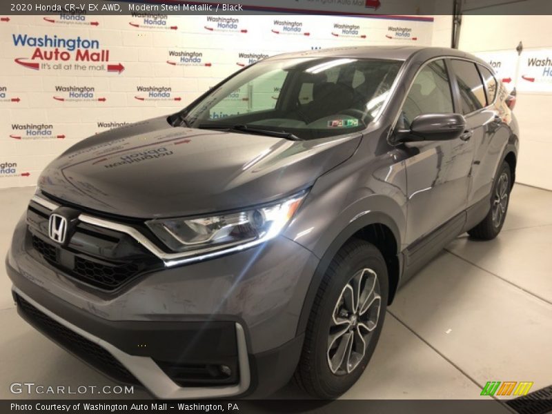 Modern Steel Metallic / Black 2020 Honda CR-V EX AWD