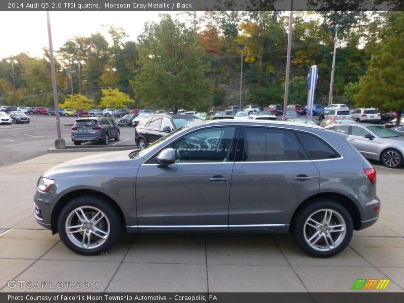 Monsoon Gray Metallic / Black 2014 Audi Q5 2.0 TFSI quattro