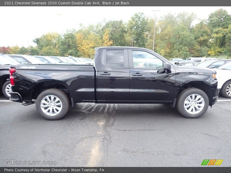 Black / Jet Black 2021 Chevrolet Silverado 1500 Custom Double Cab 4x4