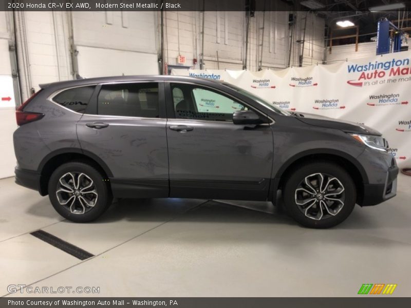 Modern Steel Metallic / Black 2020 Honda CR-V EX AWD