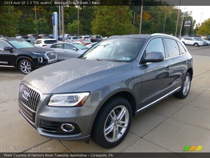 Monsoon Gray Metallic / Black 2014 Audi Q5 2.0 TFSI quattro