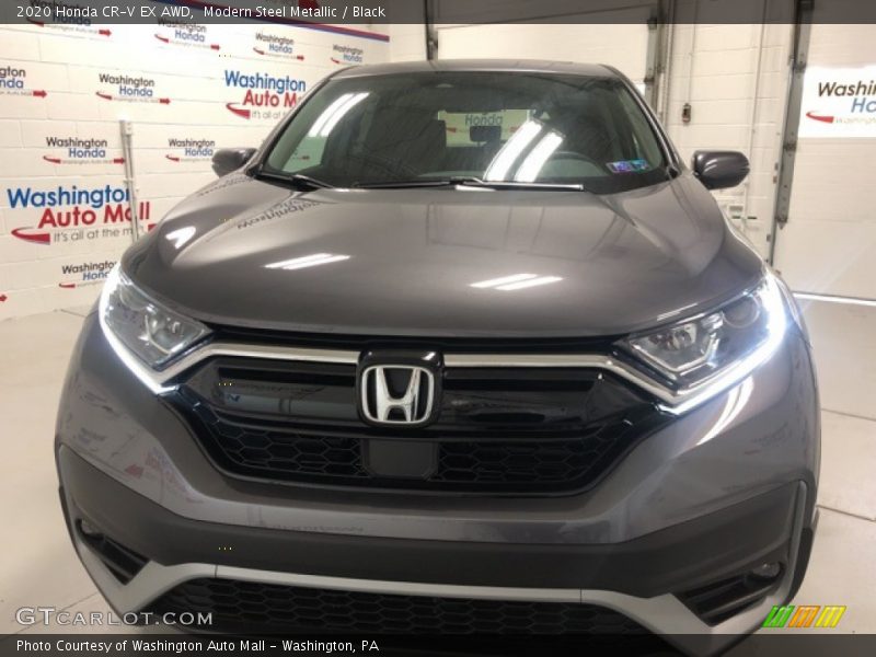 Modern Steel Metallic / Black 2020 Honda CR-V EX AWD