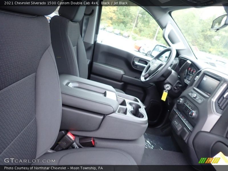 Black / Jet Black 2021 Chevrolet Silverado 1500 Custom Double Cab 4x4