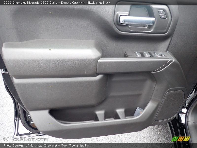 Black / Jet Black 2021 Chevrolet Silverado 1500 Custom Double Cab 4x4