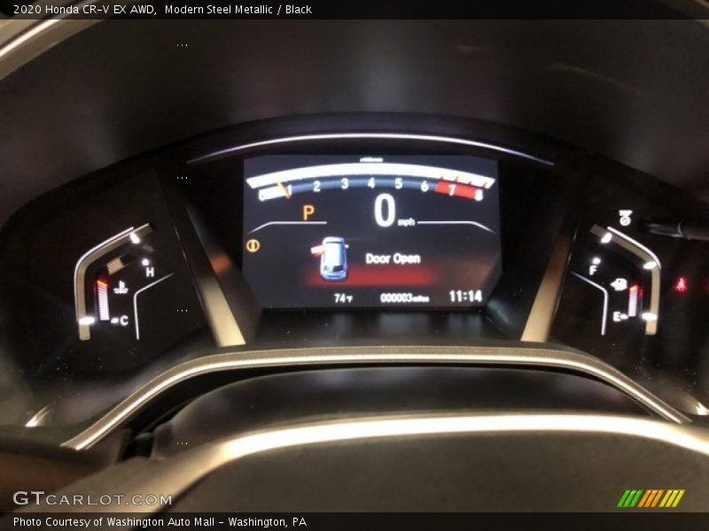 Modern Steel Metallic / Black 2020 Honda CR-V EX AWD