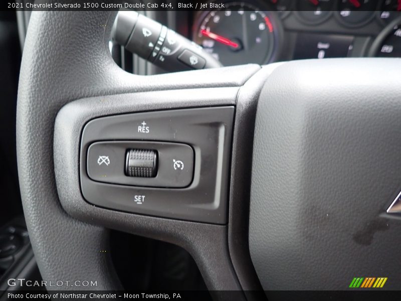 Black / Jet Black 2021 Chevrolet Silverado 1500 Custom Double Cab 4x4