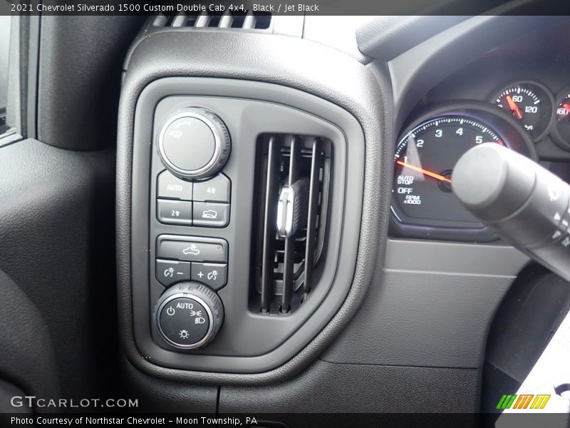Black / Jet Black 2021 Chevrolet Silverado 1500 Custom Double Cab 4x4