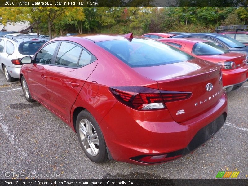 Scarlet Red Pearl / Gray 2020 Hyundai Elantra SEL