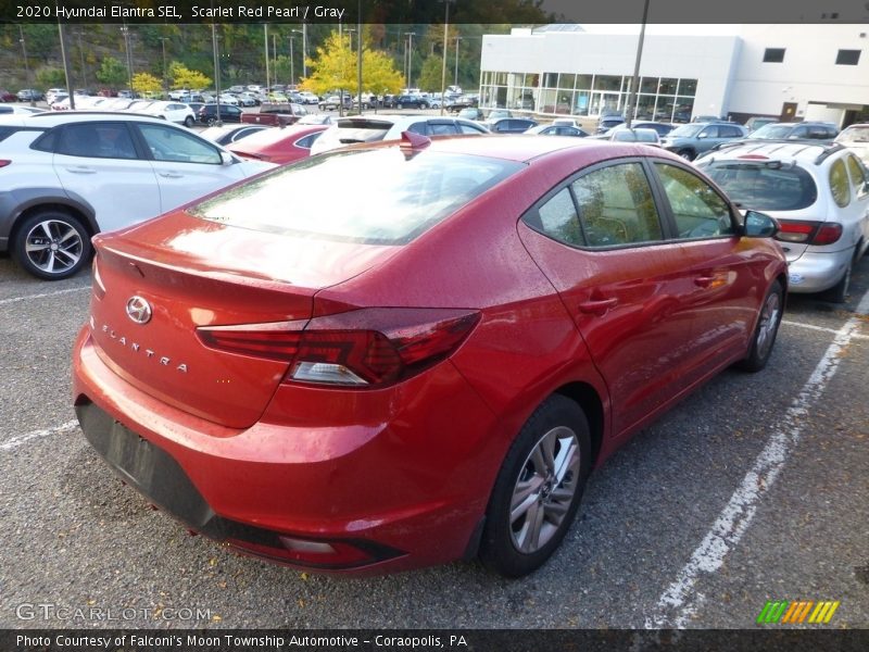 Scarlet Red Pearl / Gray 2020 Hyundai Elantra SEL