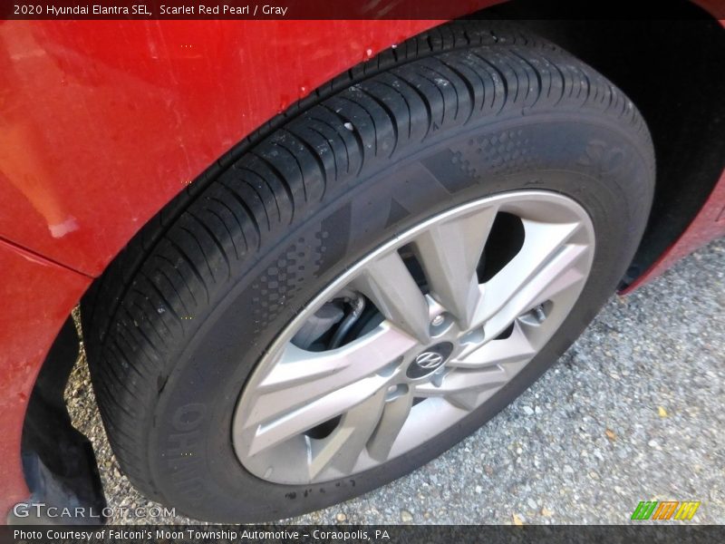 Scarlet Red Pearl / Gray 2020 Hyundai Elantra SEL