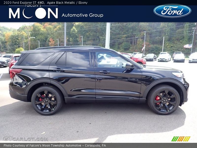 Agate Black Metallic / Ebony 2020 Ford Explorer ST 4WD