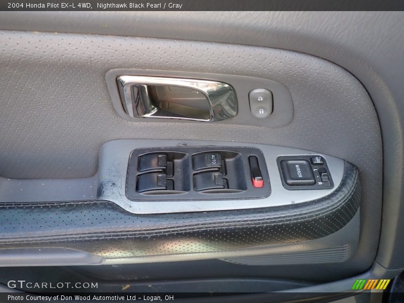 Nighthawk Black Pearl / Gray 2004 Honda Pilot EX-L 4WD