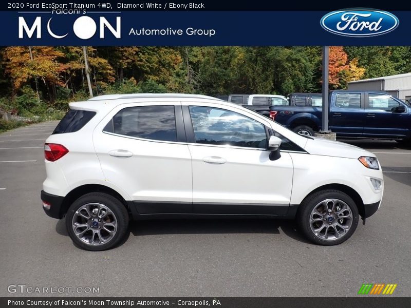 Diamond White / Ebony Black 2020 Ford EcoSport Titanium 4WD