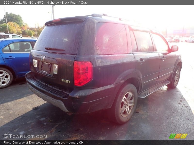 Nighthawk Black Pearl / Gray 2004 Honda Pilot EX-L 4WD