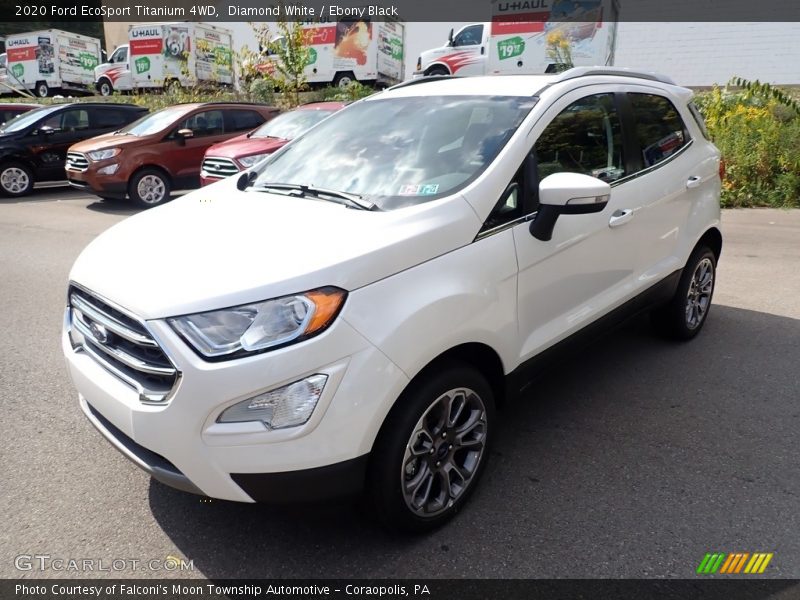 Diamond White / Ebony Black 2020 Ford EcoSport Titanium 4WD