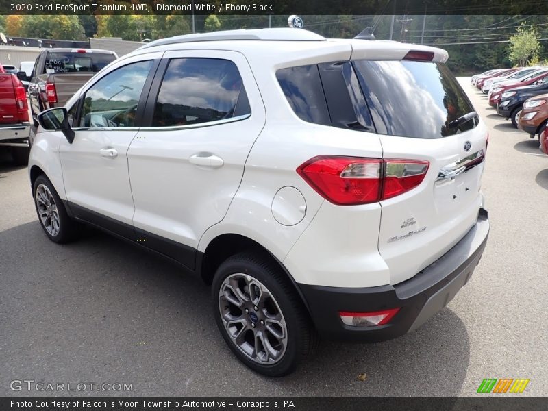 Diamond White / Ebony Black 2020 Ford EcoSport Titanium 4WD