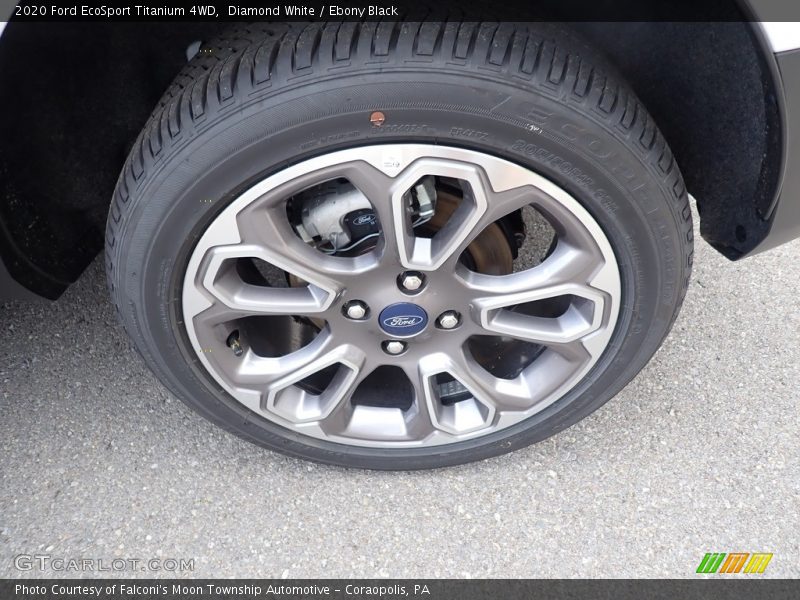Diamond White / Ebony Black 2020 Ford EcoSport Titanium 4WD
