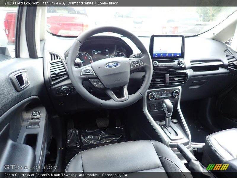 Diamond White / Ebony Black 2020 Ford EcoSport Titanium 4WD