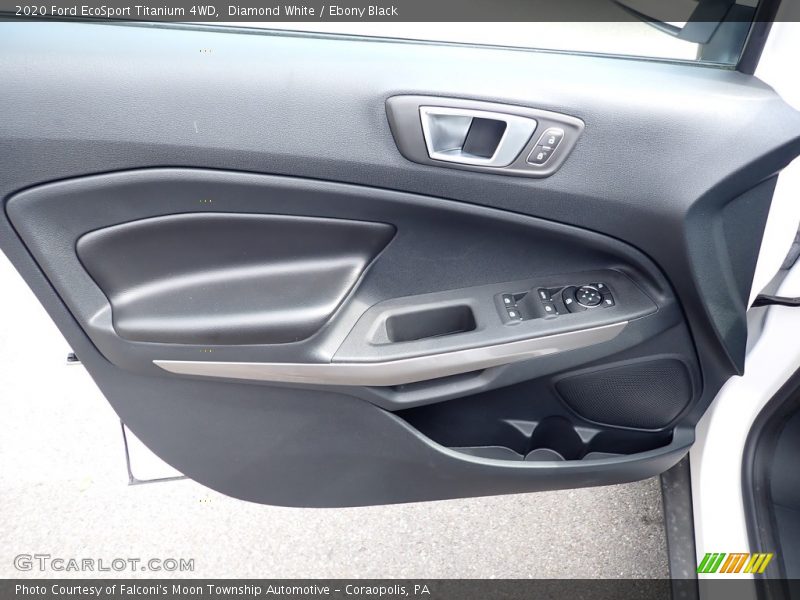 Diamond White / Ebony Black 2020 Ford EcoSport Titanium 4WD