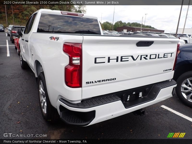 Summit White / Jet Black 2020 Chevrolet Silverado 1500 Custom Double Cab 4x4