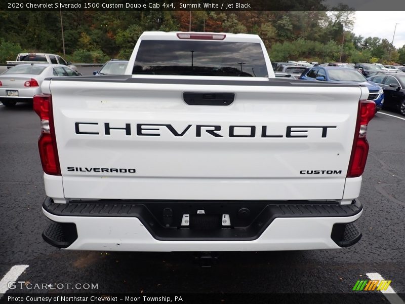 Summit White / Jet Black 2020 Chevrolet Silverado 1500 Custom Double Cab 4x4