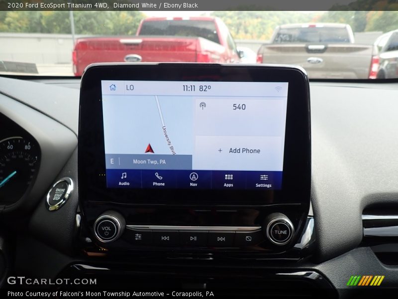 Diamond White / Ebony Black 2020 Ford EcoSport Titanium 4WD