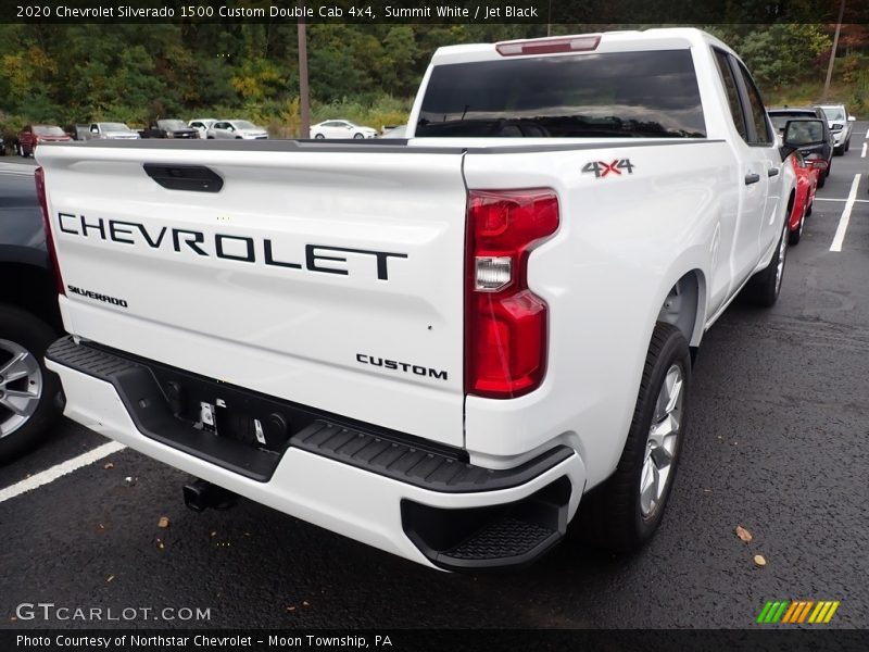 Summit White / Jet Black 2020 Chevrolet Silverado 1500 Custom Double Cab 4x4