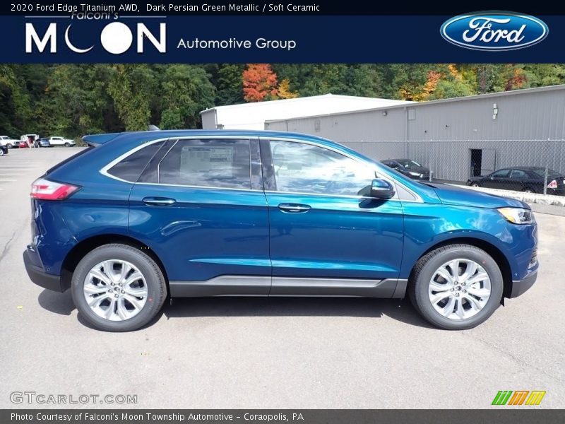 Dark Persian Green Metallic / Soft Ceramic 2020 Ford Edge Titanium AWD