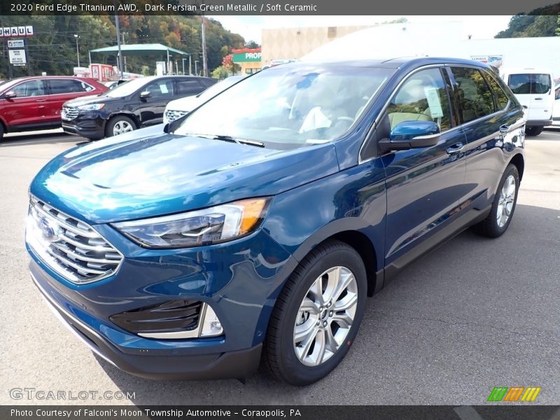 Dark Persian Green Metallic / Soft Ceramic 2020 Ford Edge Titanium AWD