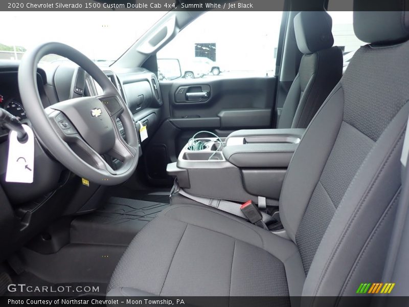 Summit White / Jet Black 2020 Chevrolet Silverado 1500 Custom Double Cab 4x4