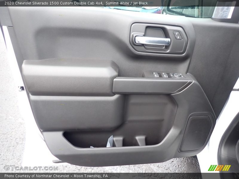Summit White / Jet Black 2020 Chevrolet Silverado 1500 Custom Double Cab 4x4