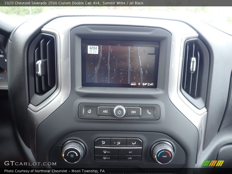 Summit White / Jet Black 2020 Chevrolet Silverado 1500 Custom Double Cab 4x4