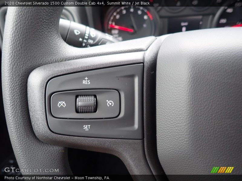 Summit White / Jet Black 2020 Chevrolet Silverado 1500 Custom Double Cab 4x4