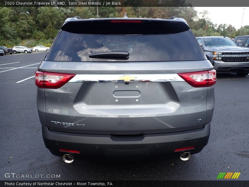 Satin Steel Metallic / Jet Black 2020 Chevrolet Traverse LT AWD