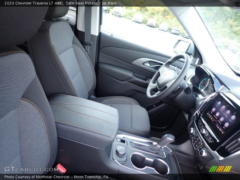 Satin Steel Metallic / Jet Black 2020 Chevrolet Traverse LT AWD