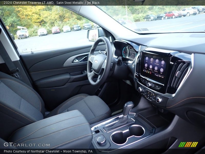 Satin Steel Metallic / Jet Black 2020 Chevrolet Traverse LT AWD