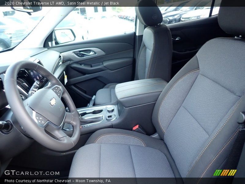 Satin Steel Metallic / Jet Black 2020 Chevrolet Traverse LT AWD