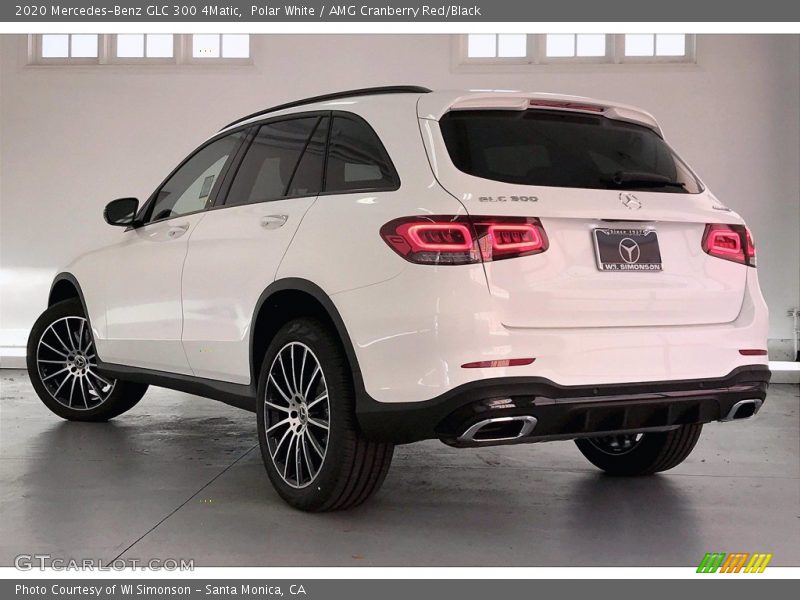 Polar White / AMG Cranberry Red/Black 2020 Mercedes-Benz GLC 300 4Matic