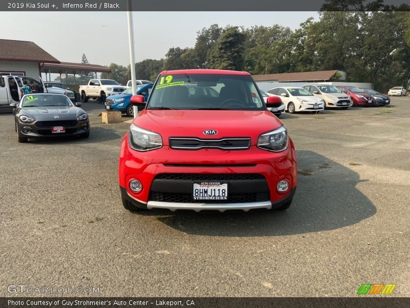 Inferno Red / Black 2019 Kia Soul +