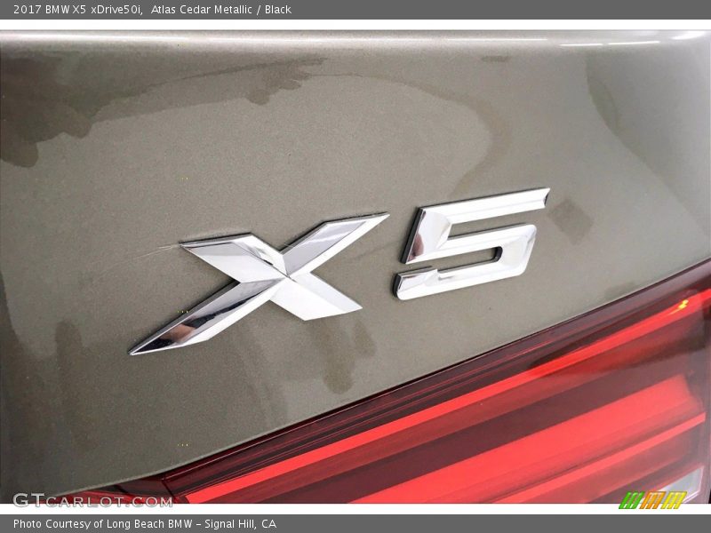 Atlas Cedar Metallic / Black 2017 BMW X5 xDrive50i