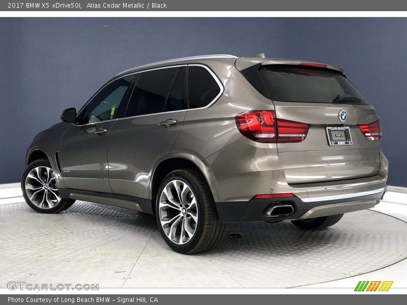 Atlas Cedar Metallic / Black 2017 BMW X5 xDrive50i