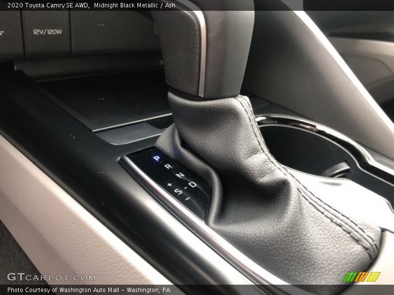Midnight Black Metallic / Ash 2020 Toyota Camry SE AWD