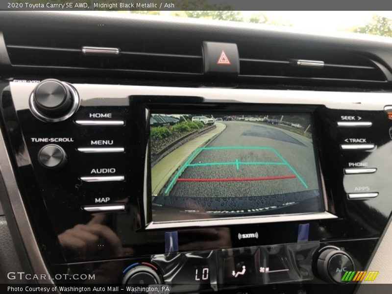 Midnight Black Metallic / Ash 2020 Toyota Camry SE AWD