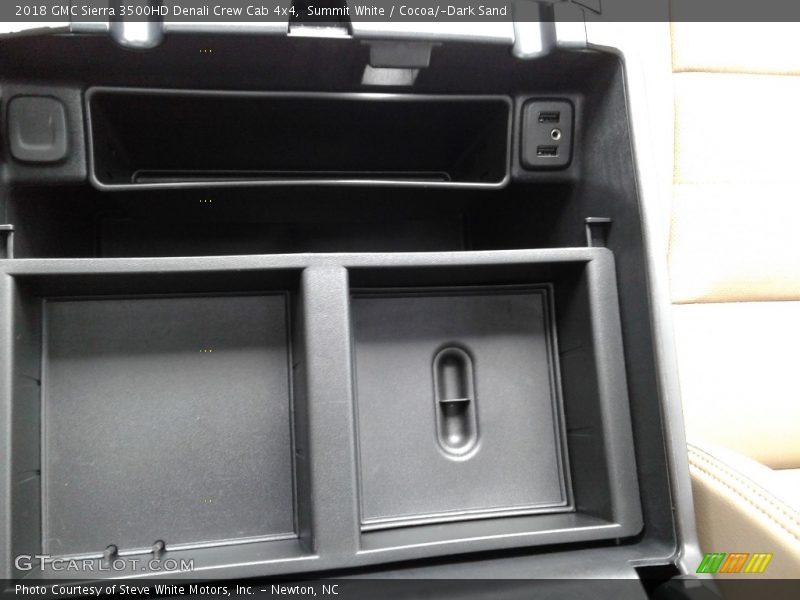 Summit White / Cocoa/­Dark Sand 2018 GMC Sierra 3500HD Denali Crew Cab 4x4